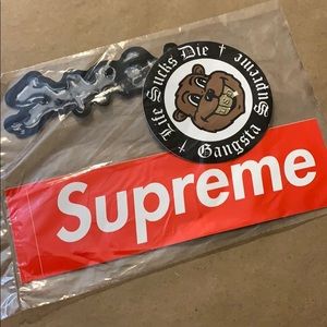 Authentic Supreme sticker 3 pack